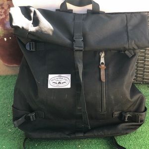 Poler Classic Rolltop backpack - black / brown